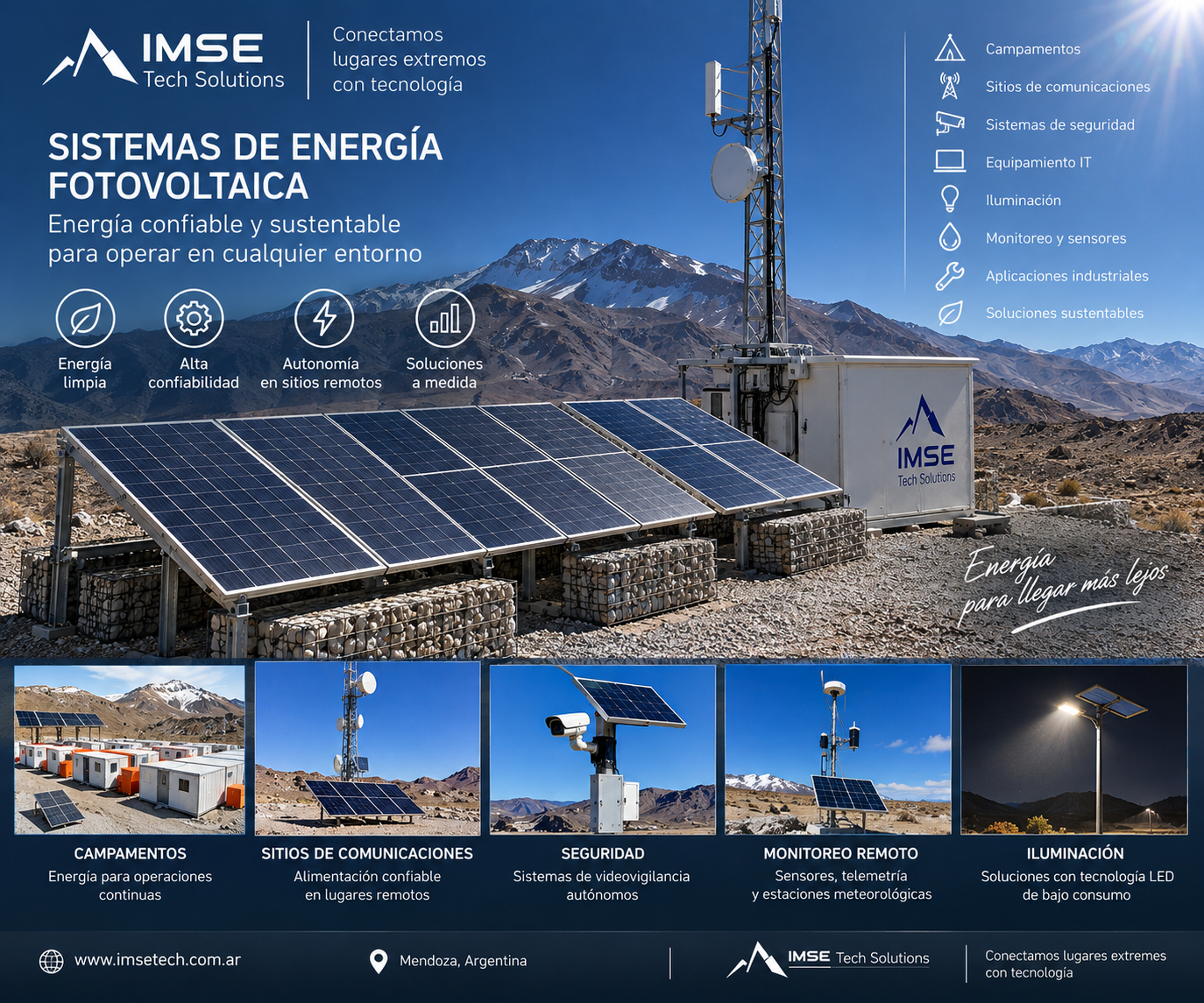 Aplicaciones de energía fotovoltaica en sitios remotos
